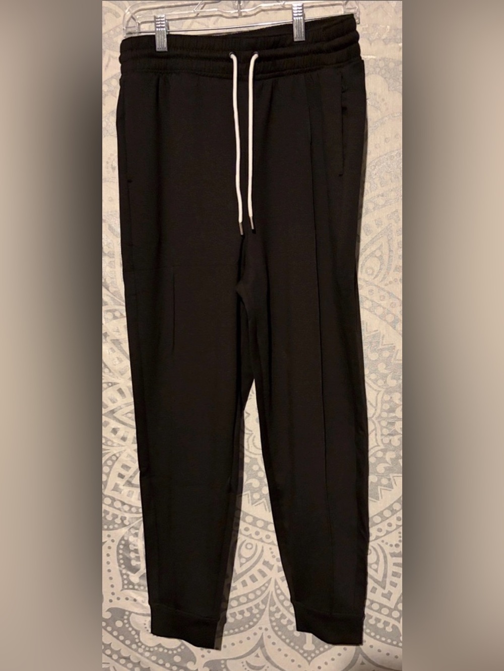 ✨ NWT Zenana Black Scuba Knit Joggers Pants | Large 🖤